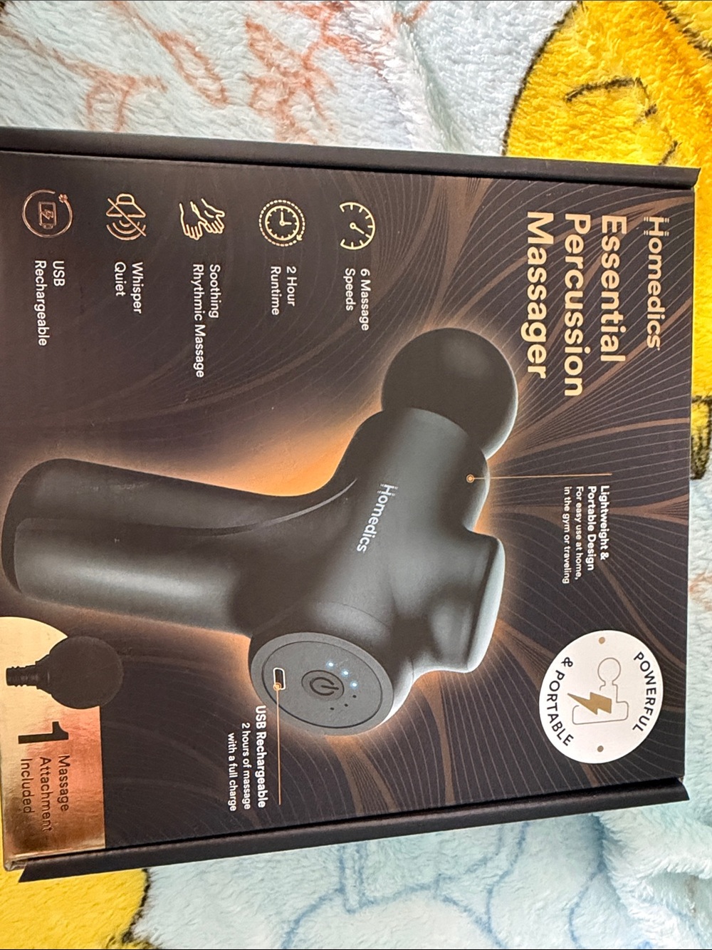 Homedics Percussion Massage Gun in Black